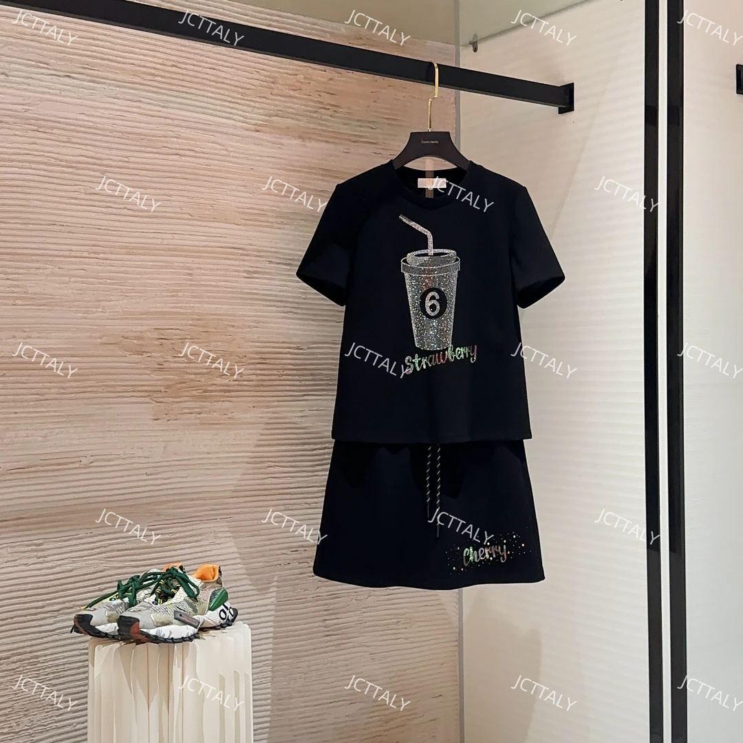 梅子-休闲重工设计师宽松版夏季套两件套连衣裙JC-A3561