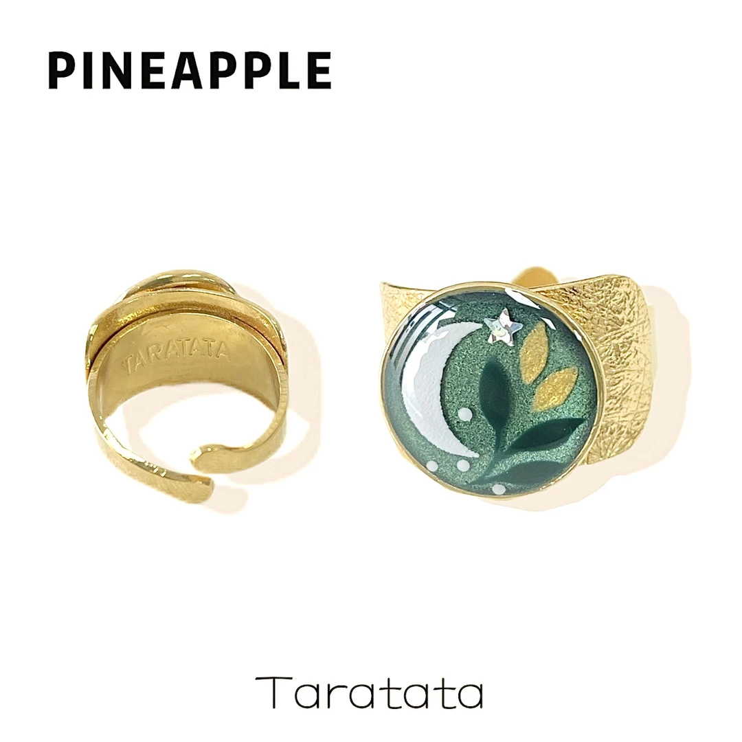 合金戒指 菠萝中古法国Taratata戒指LK8624