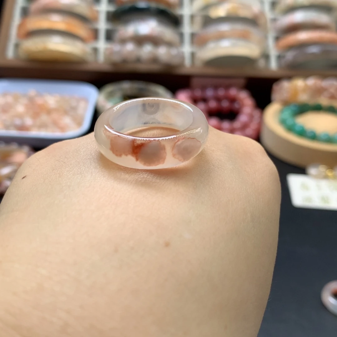 【闪购商品】未镶嵌戒指玛瑙/玉髓梅*