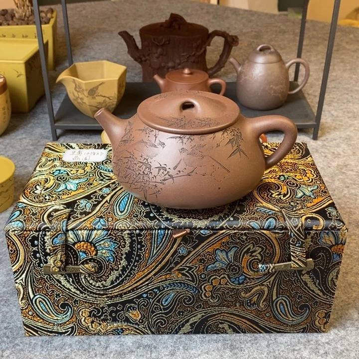 茶壶紫砂全手工紫泥满瓢