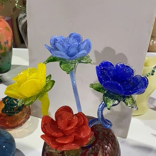 琉璃夜光琉璃牡丹花