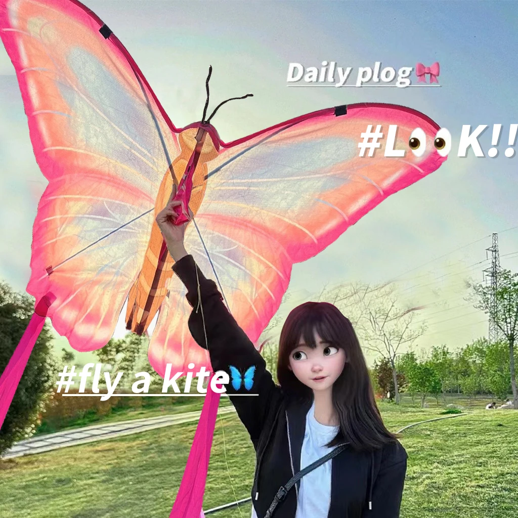 潍坊蝴蝶风筝成人儿童可爱微风易飞新款2025年高颜值情侣拍照风筝