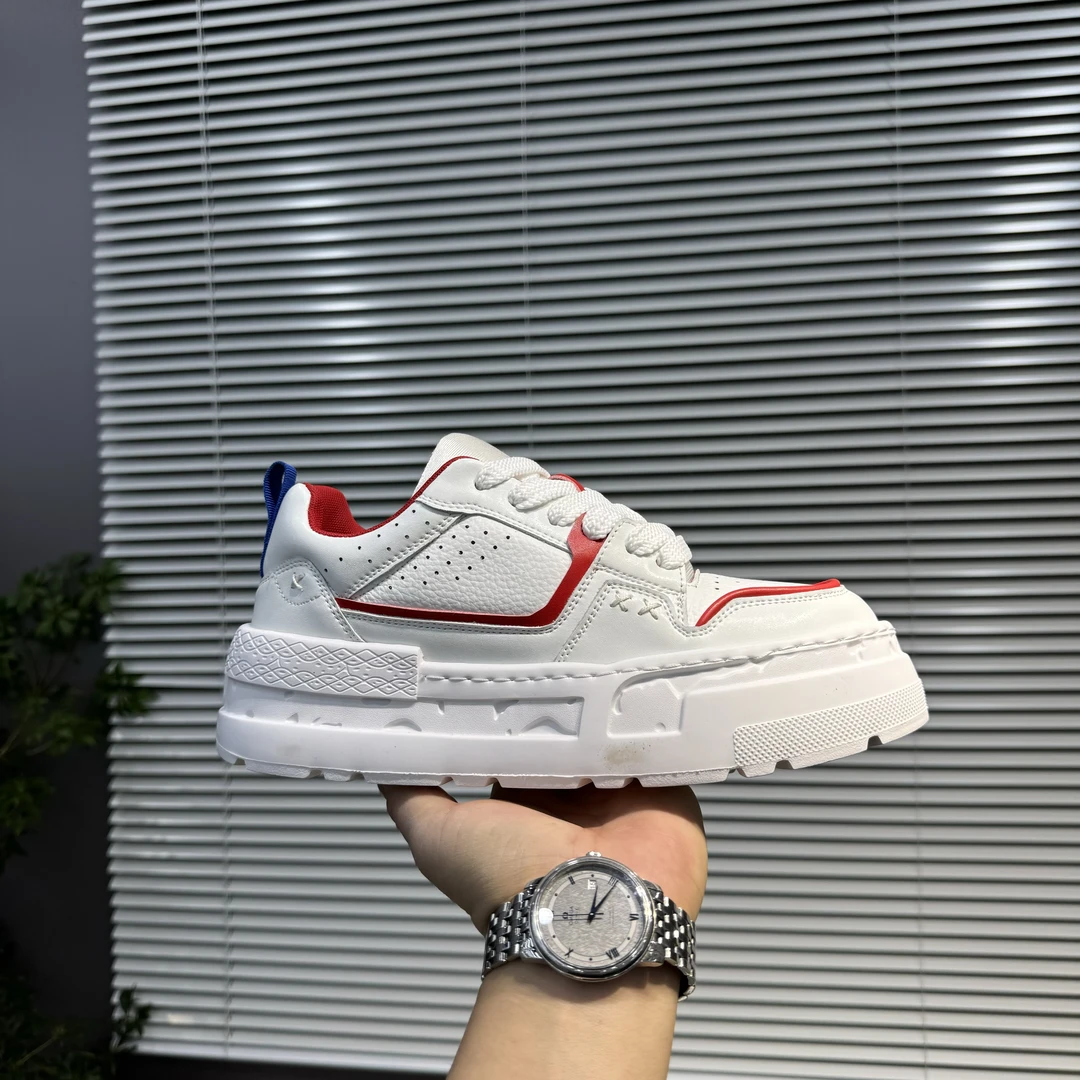 2025春季新款男士老爹鞋时尚百透气网面拼接搭厚底增高运动休闲鞋