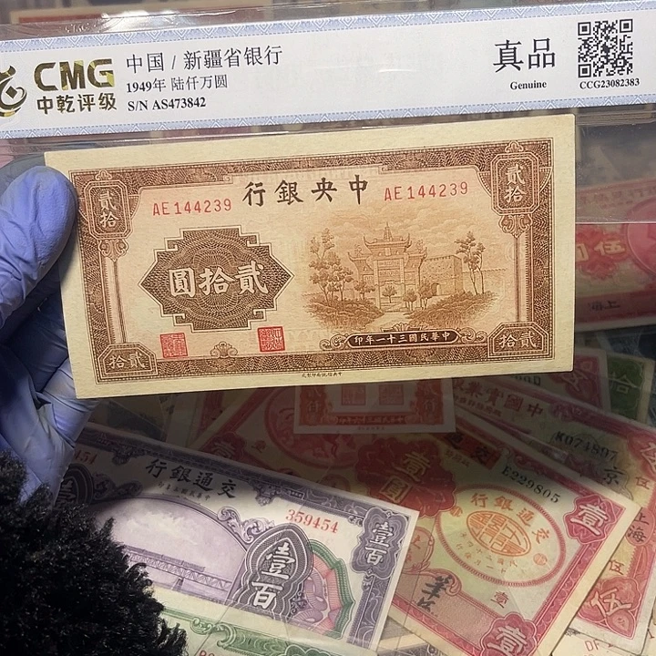 中央银行二十元一张