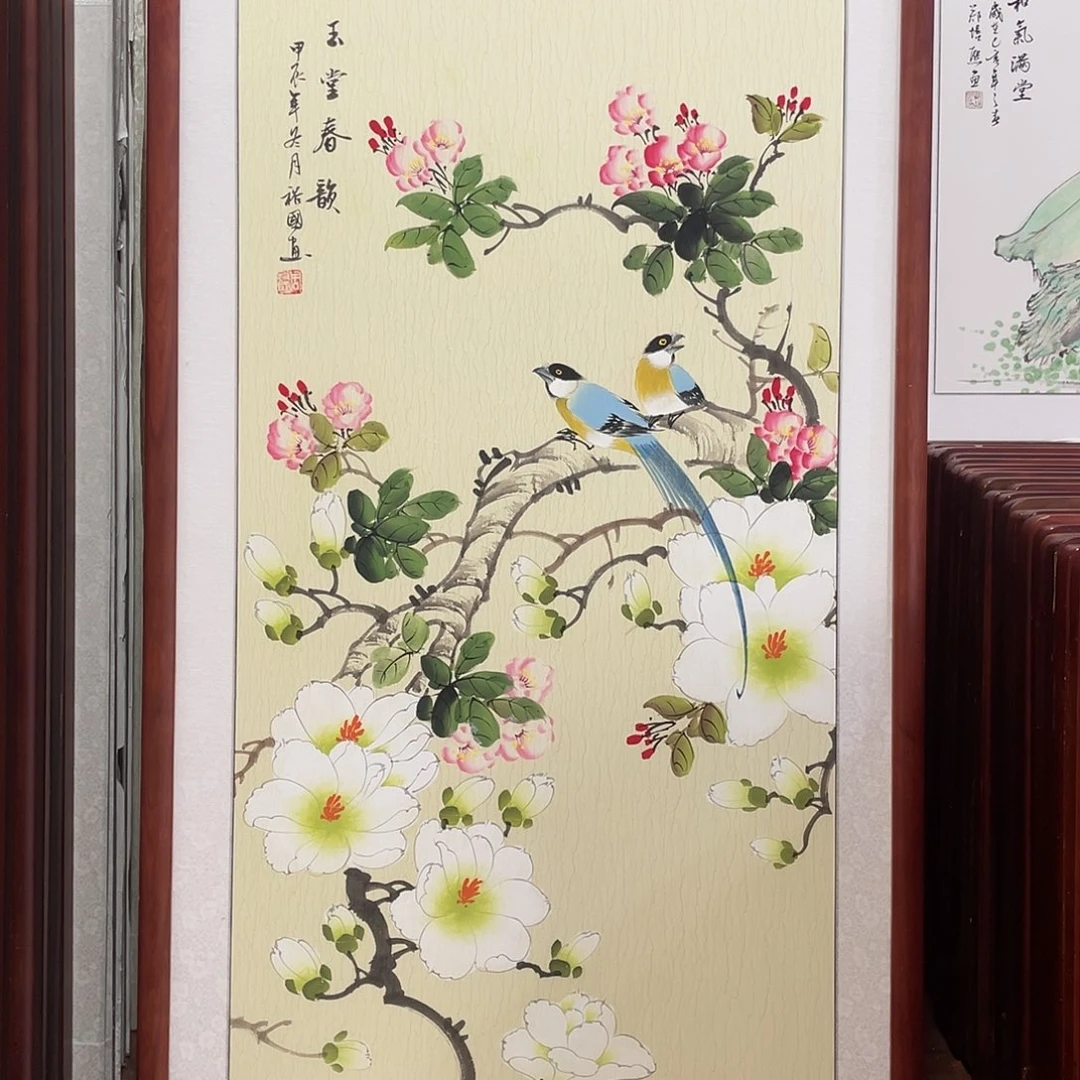 国画带框尺寸63*123厘米