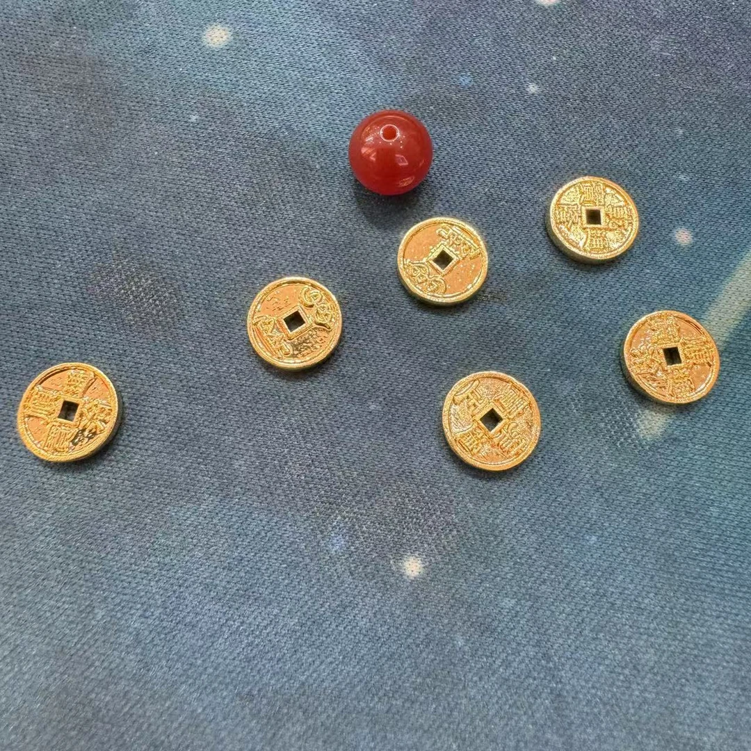 【SG】足金玛瑙五帝币配件 多样发一个