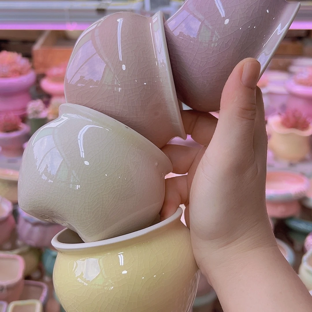 陶瓷花盆当场满12包邮