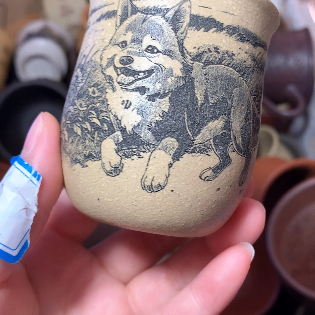 紫砂杯子微瑕不退换紫砂