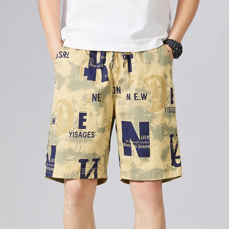 MonkouTonmu/蒙口汤姆2025大裤衩纯棉短裤男夏季沙滩薄款休闲五分