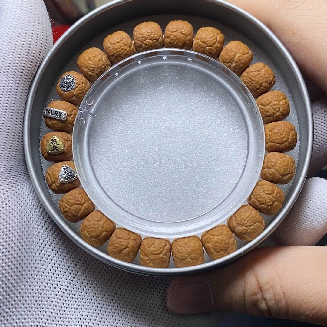 猴头核桃手串四标饕餮纹尺寸11左右单号65号