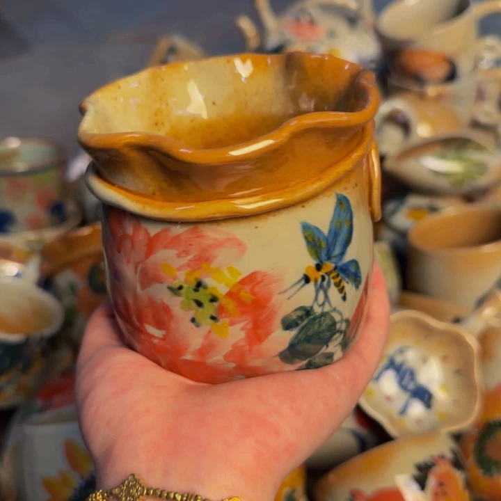 瓷片景德镇陶瓷手工手绘