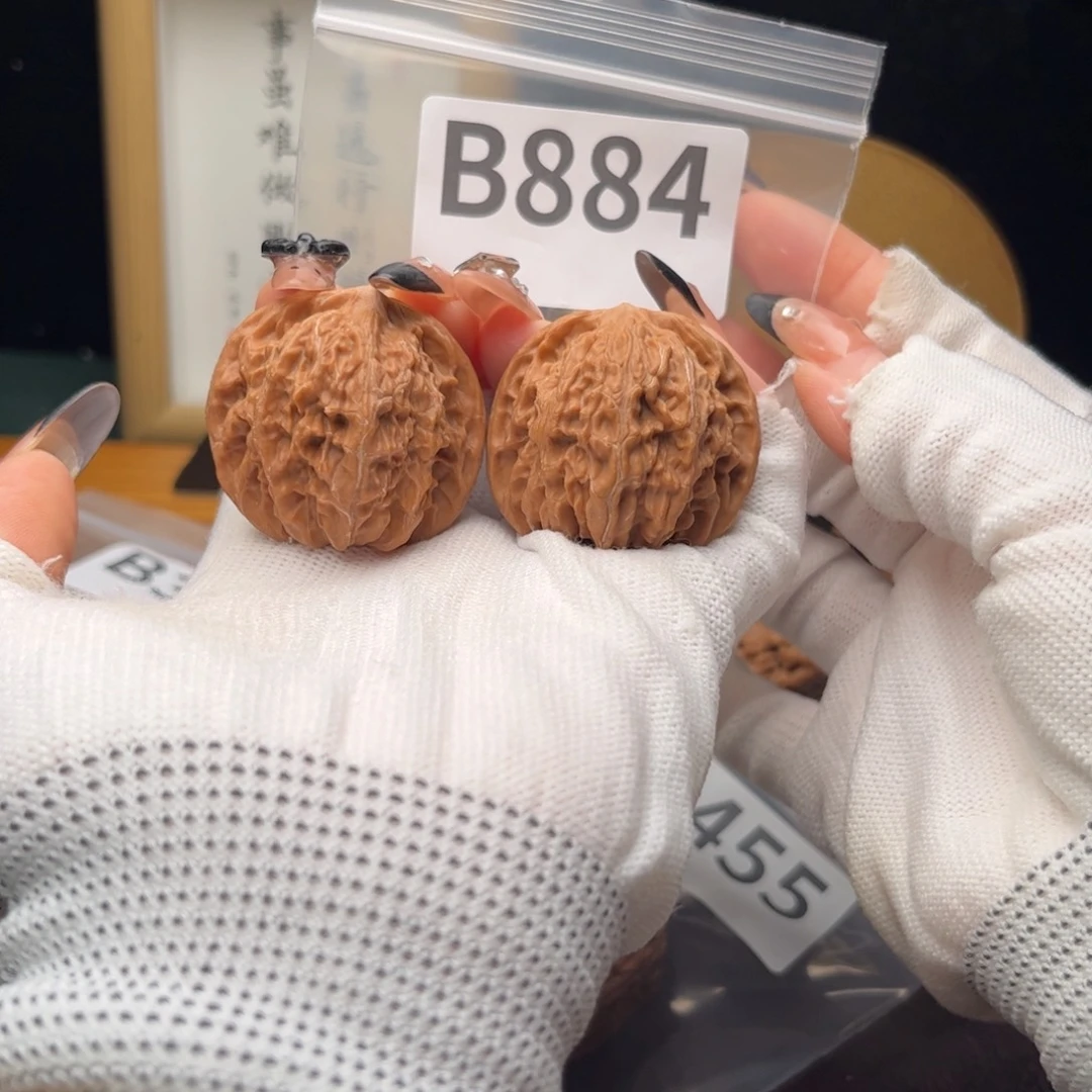 文玩核桃把件38磨盘b884