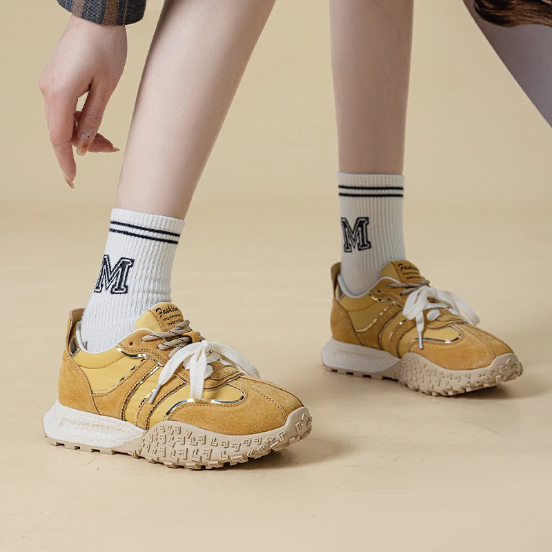 2025夏季新款德训鞋拼色舒适休闲