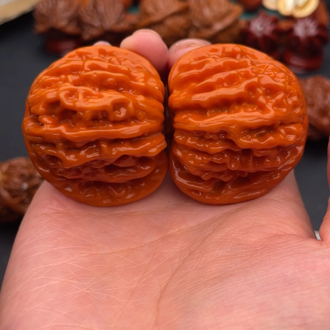 把件文玩核桃四座楼