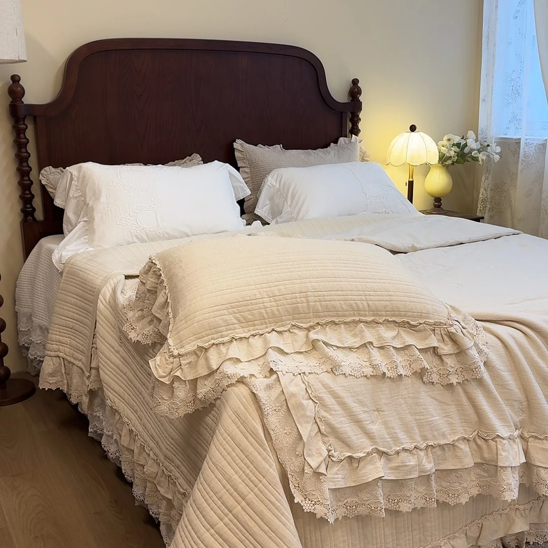 棉棉麻花边四件套标准200*240