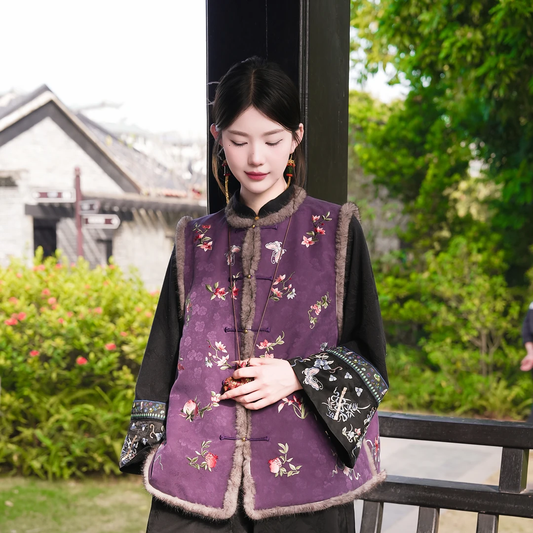 一枕槐安·【福多多】新中式国风复古秋冬加厚大气日常百搭减龄马甲