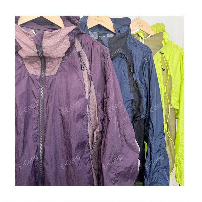 1071-小众潮牌设计师款ins风夏日轻薄山系户外透气抽绳防晒衣情侣