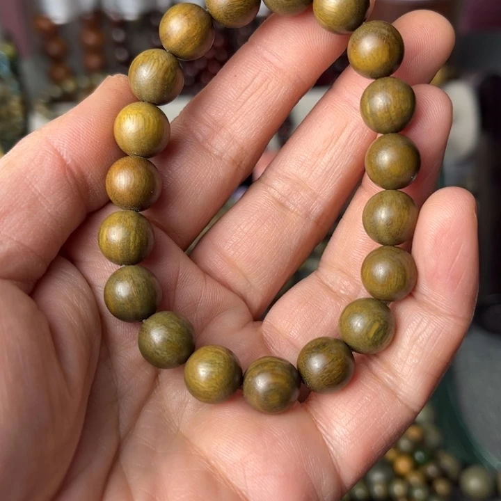 木绿檀木手串10单圈手串