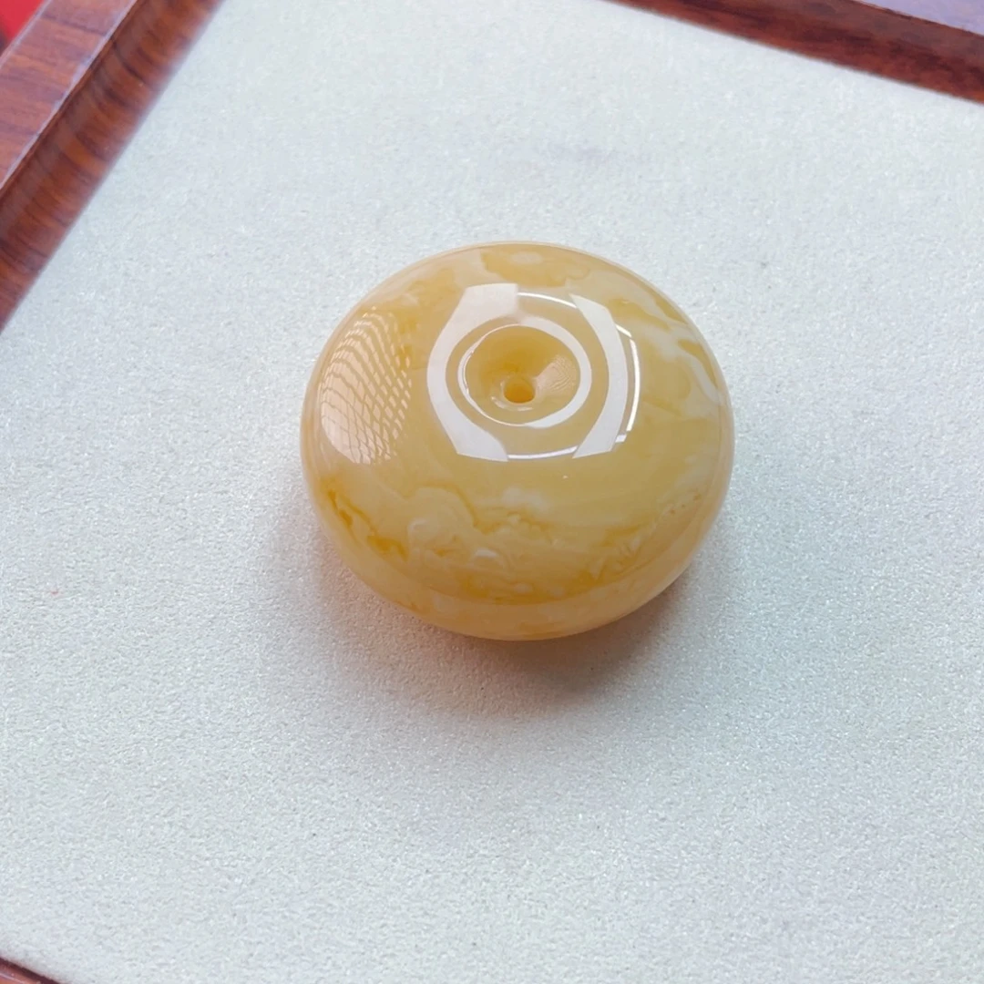 蜜蜡未镶嵌吊坠(赠链)蜜蜡平安扣33.6克