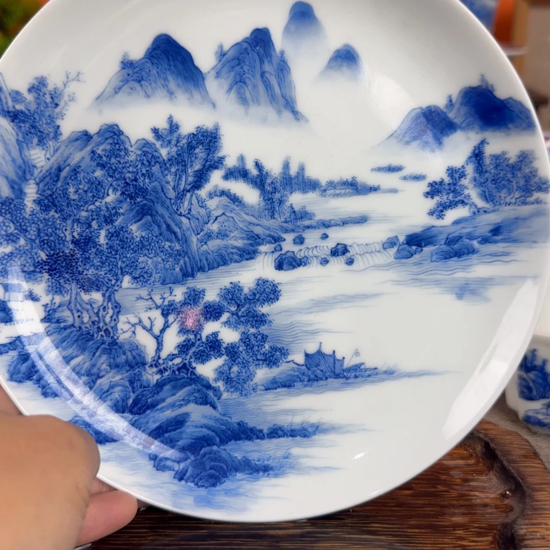 瓷片景德镇手绘青花茶器363
