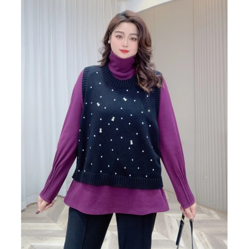 【苹果现货清清】PWD32591（仅马甲）新款气质重工带钻针织马甲