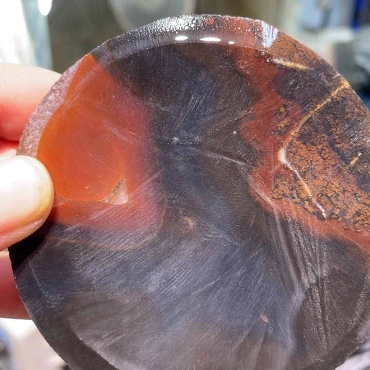 白***狼定制玛瑙定制手镯口径60不退不换