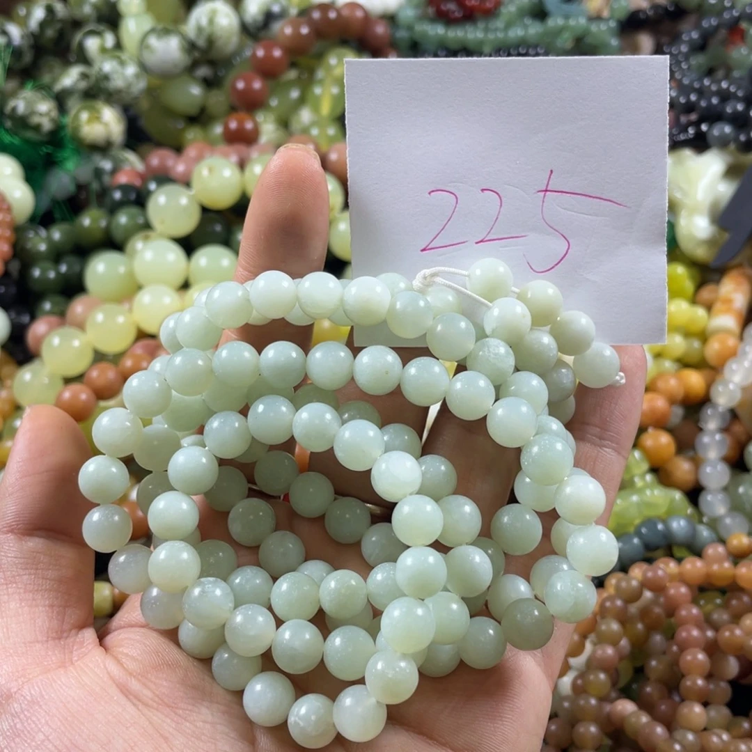 未镶嵌蛇纹石玉手链