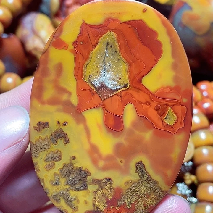 玛瑙/玉髓玛瑙未镶嵌贝**湖