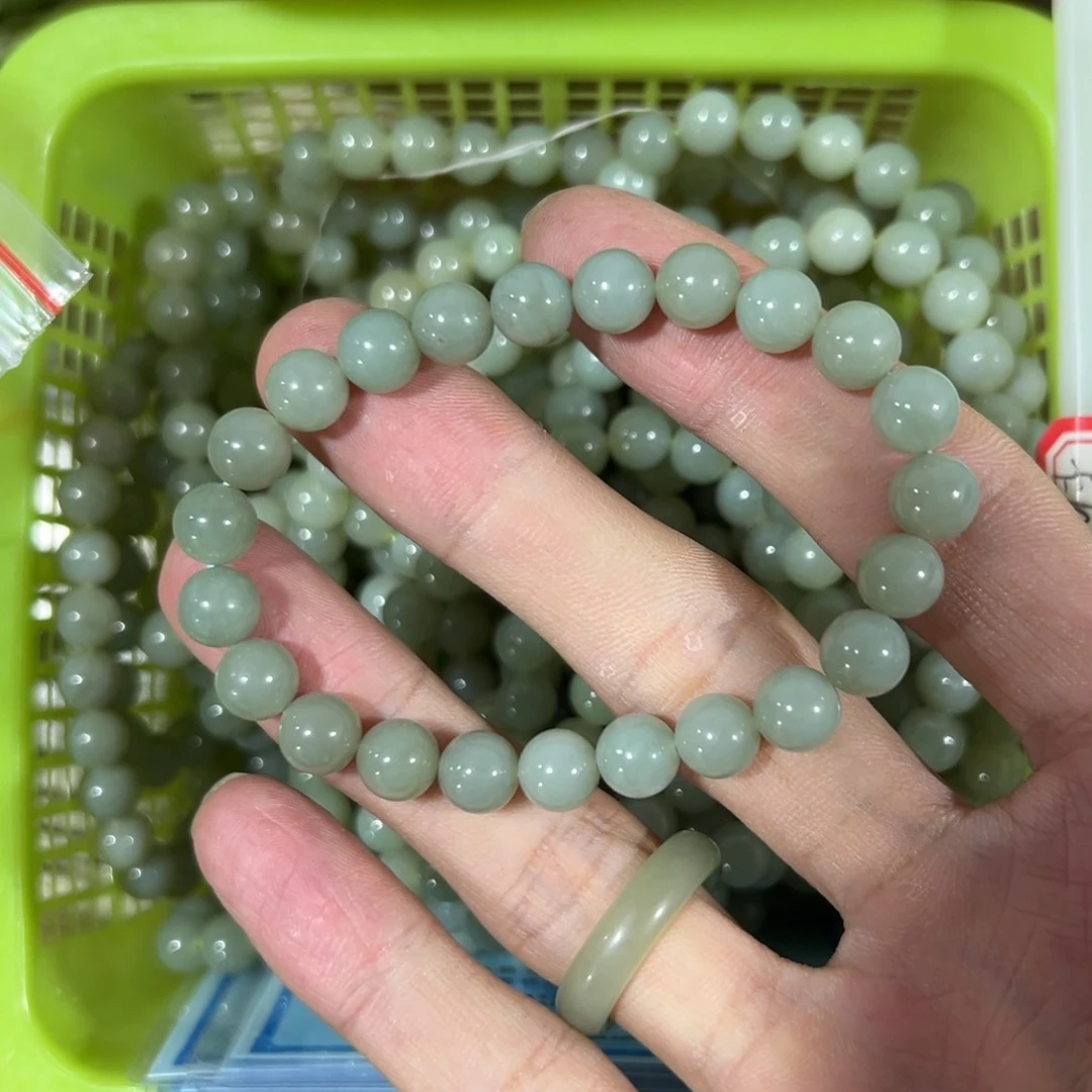和田玉手链未镶嵌卡8多样性拍一发一