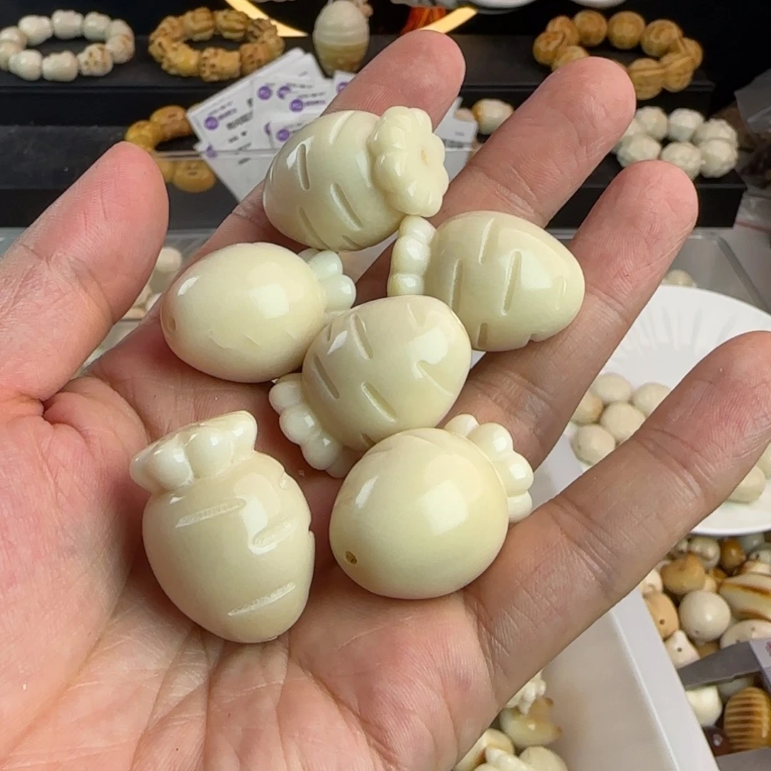 ƪ***雅菩提根/象牙果手串微瑕疵卡30大萝卜6颗