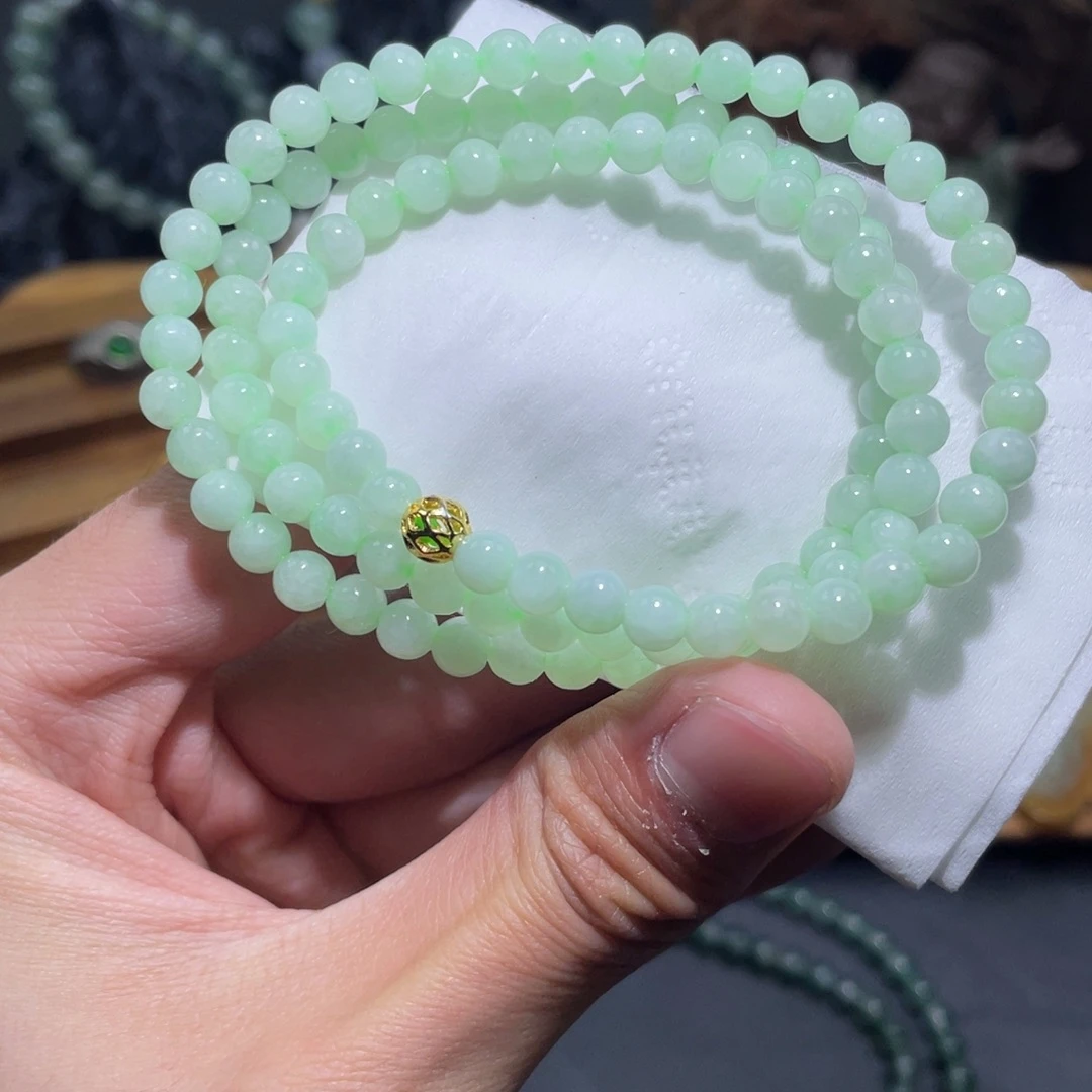 定制翡翠未镶嵌长串