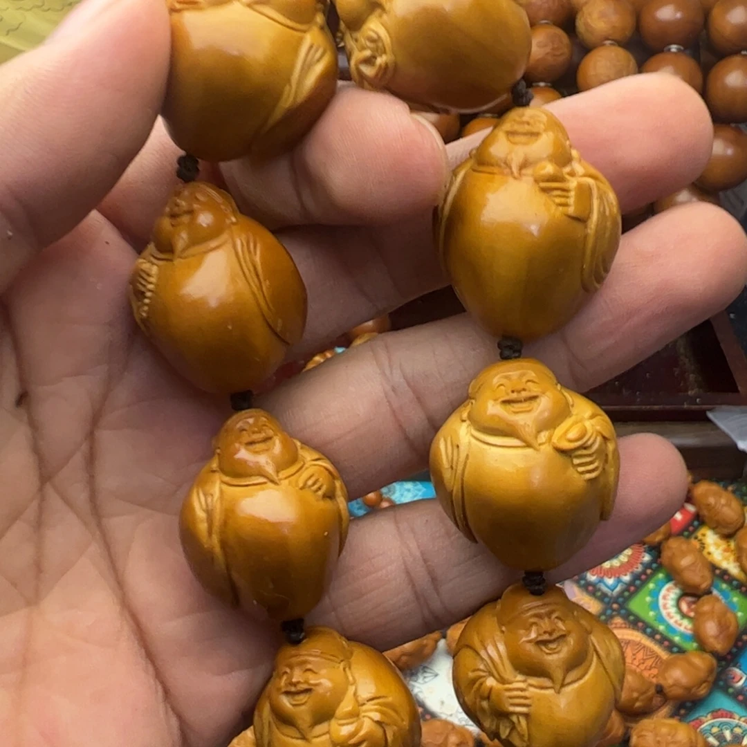 橄榄核手串/手链2.3光背大肚财神