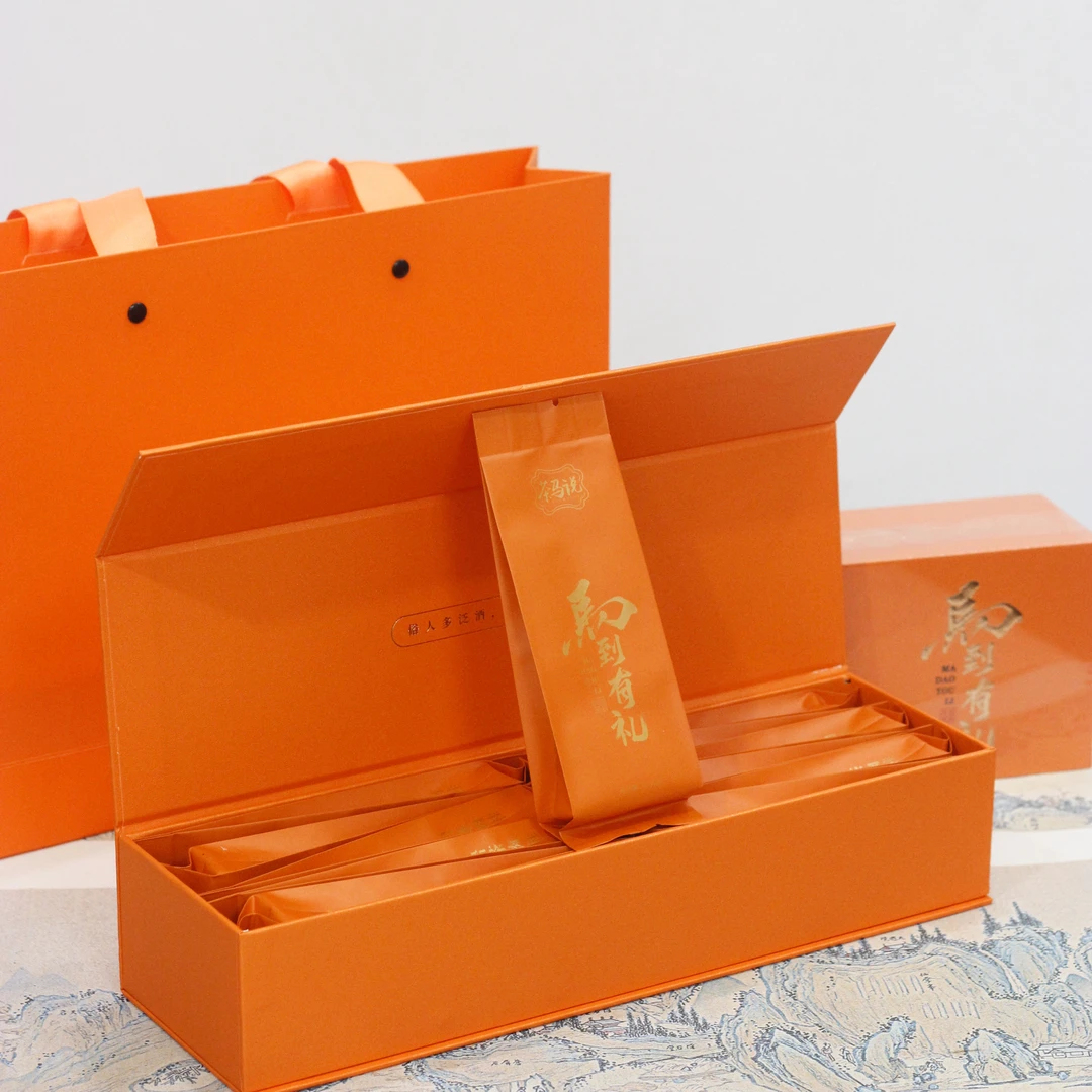 武夷岩茶肉桂马到有礼送礼礼盒装醇厚好茶叶乌龙茶200克24泡