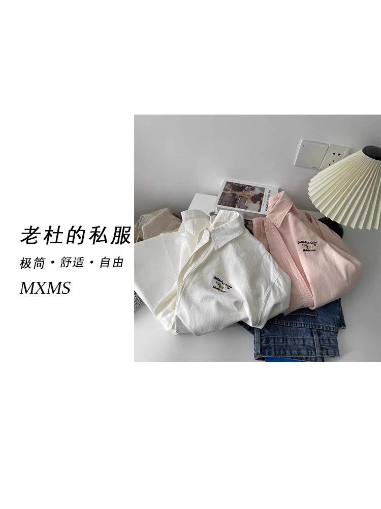 （麦欢尼）6570-Q“宝藏衣橱‘韩系时尚休闲刺绣腊肠狗长袖衬衣