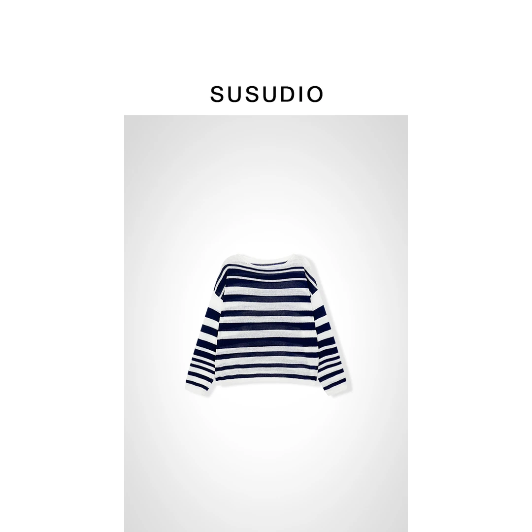 SUSUDIO 100%进口再生抗皱纤维会呼吸的面料针织长袖50030