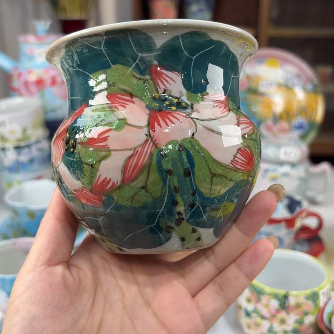 景德镇手绘高温釉下彩陶瓷茶具