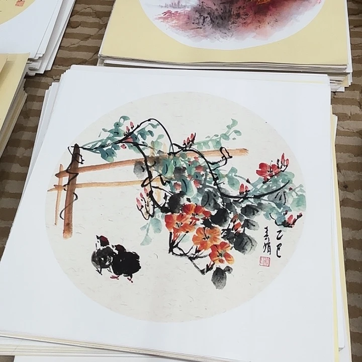 国画花鸟的翅膀和翅膀是一样长在