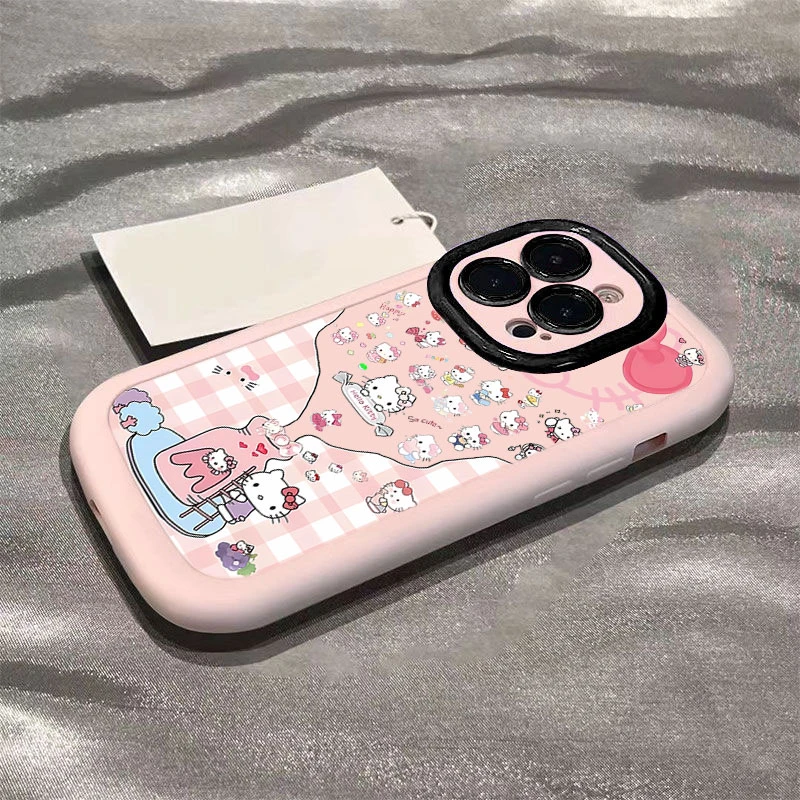 奶瓶收集KT猫适用iphone16promax苹果15/14P手机壳泡芙13p/12/11