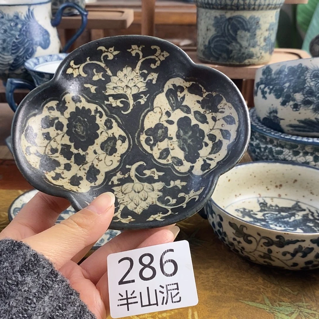 陶手工手绘青花高温陶瓷