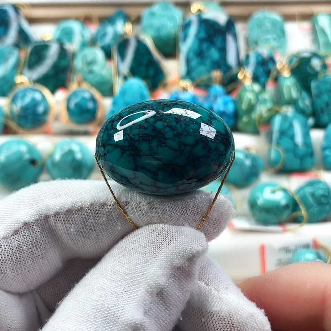 绿松石未镶嵌车挂直径22