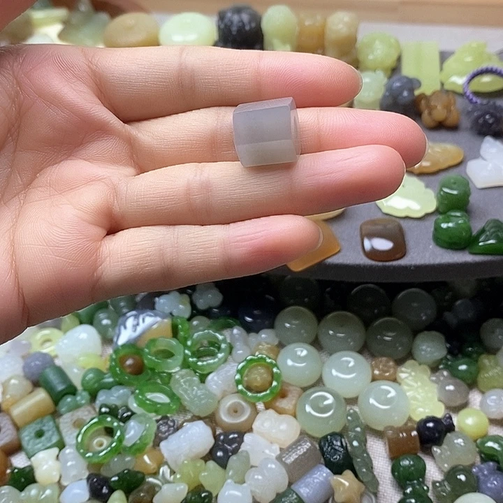 未镶嵌和田玉挂件桶珠