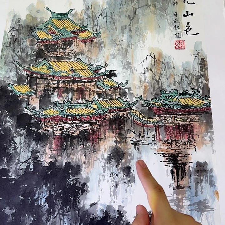 国画李进起老师书画作品