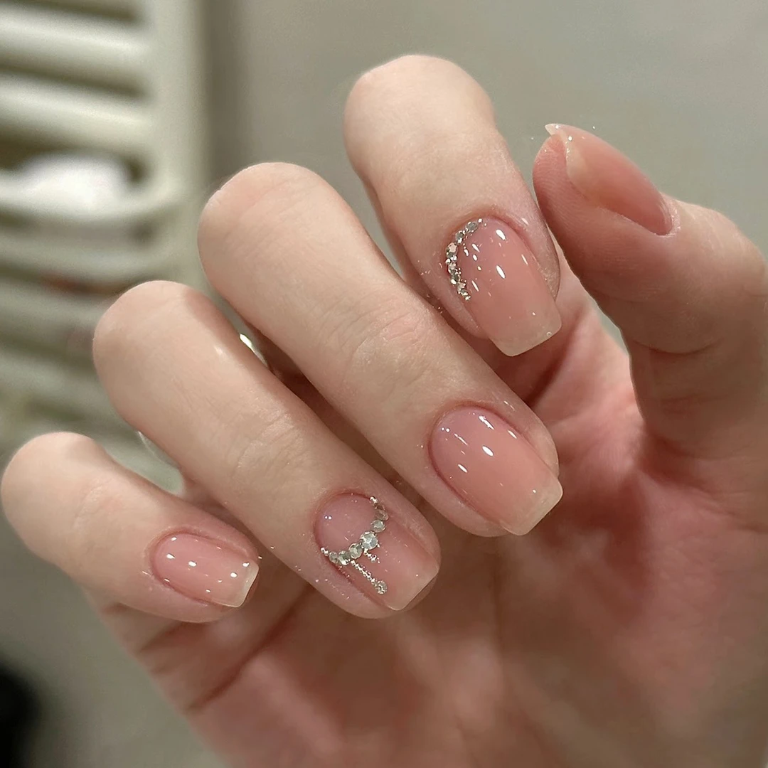 【Q33】免烤灯全固化凝胶美甲贴纸网红同款5d浮雕指甲贴纸女孩ins