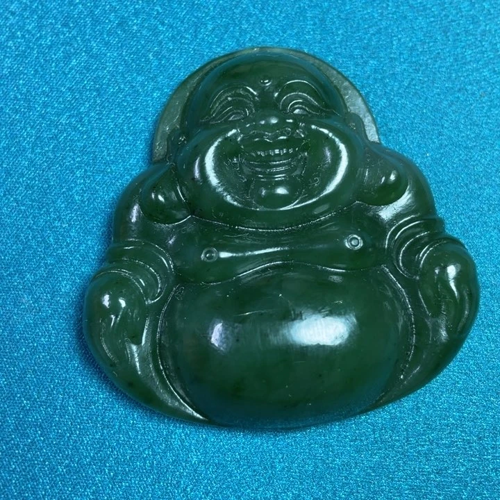 和田玉吊坠(不含链)未镶嵌和田玉碧玉大佛