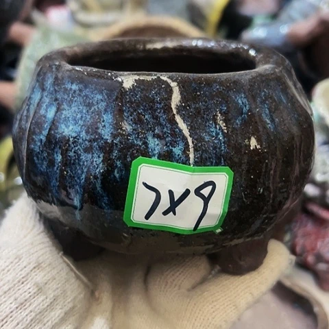 红陶粗陶花盆手工