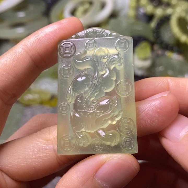 岫玉天然岫玉挂件未镶嵌