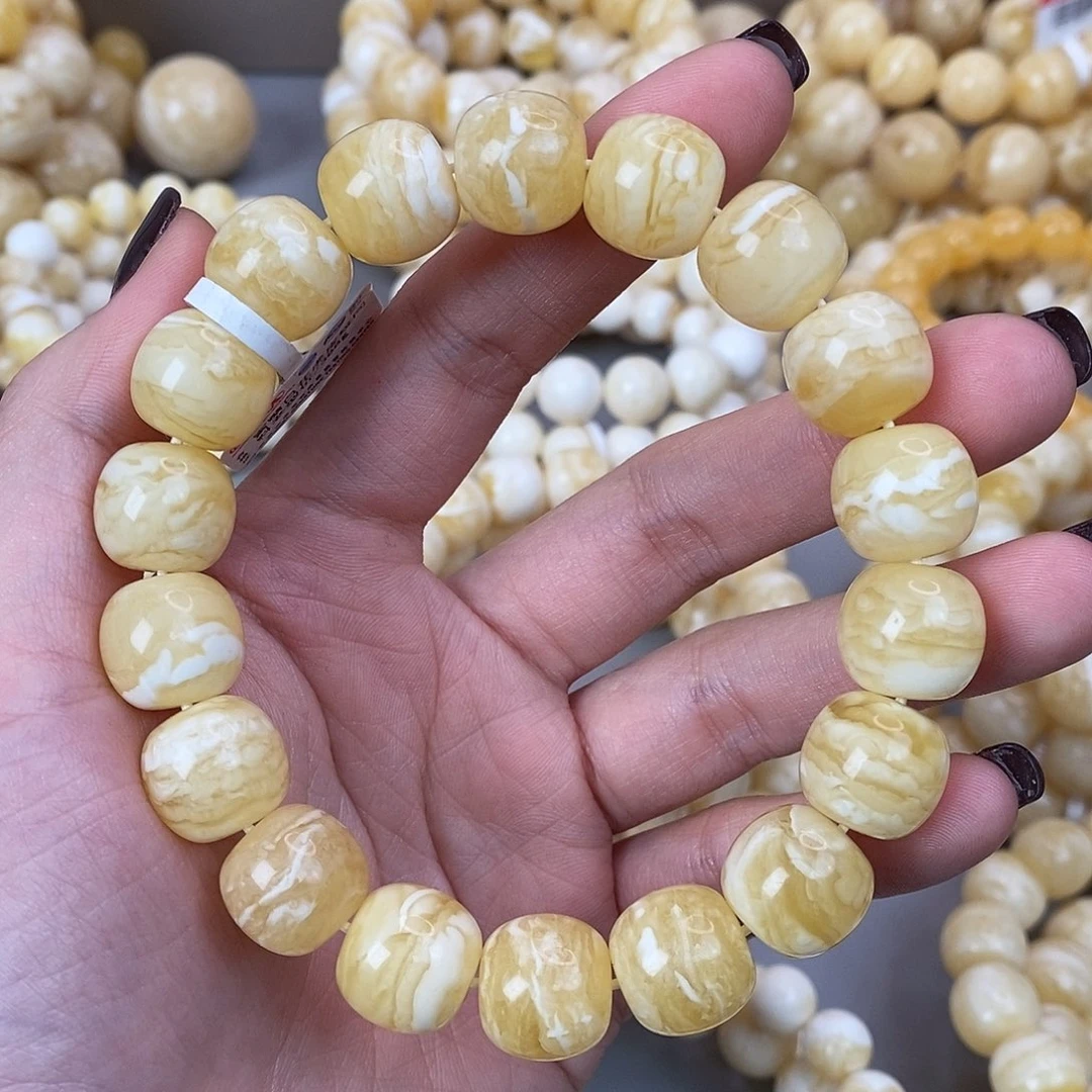 蜜蜡未镶嵌珠宝奇石14mm同料