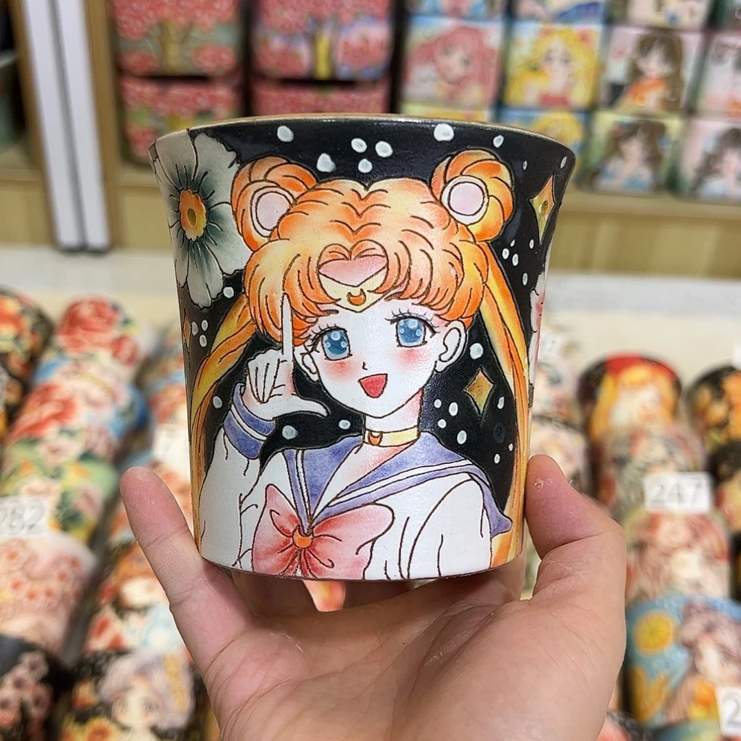 景德镇炫彩手绘口10.5高10