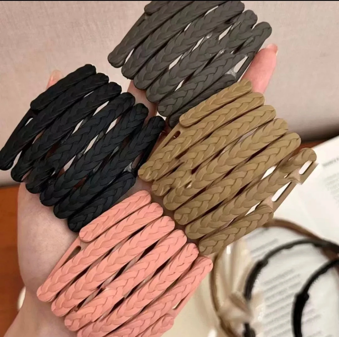 新款麦穗伸缩发箍随身携带折叠外出发夹旅行方便携带带齿防滑头箍