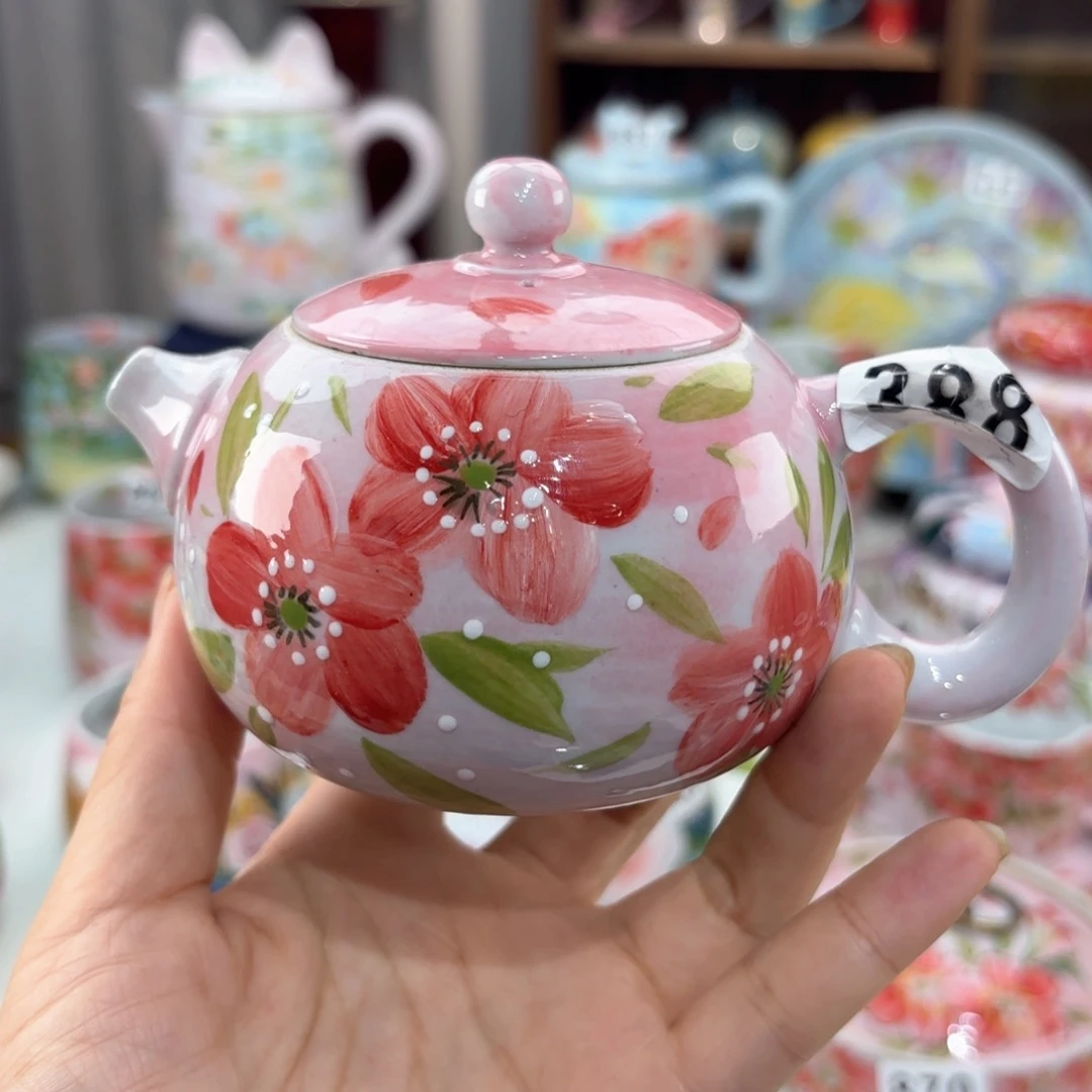 景德镇手绘高温釉下彩陶瓷茶具